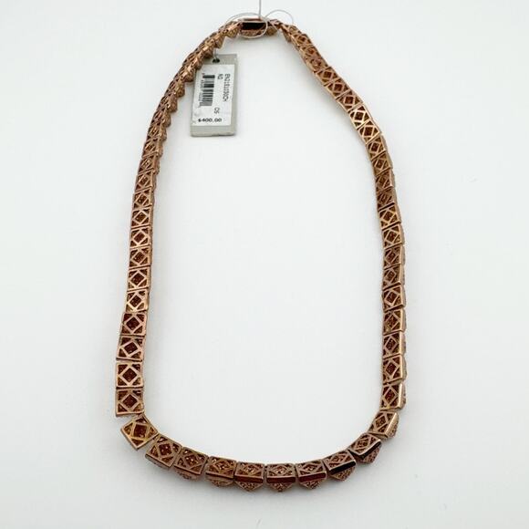 Eddie Borgo Cone Stud Necklace Women’s New With Tags‎ Rose Gold 16in - Picture 7 of 11